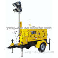 9M Mast 1000W*6PCS lamp with 30KW Air cooled deutz engine power mobile diesel genrator trailer light tower